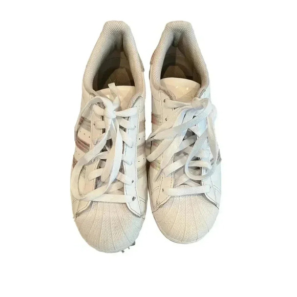 ADIDAS superstar hollografic 3stripe SHELL TOE us mens  5.5 - Picture 7 of 7